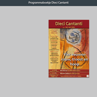 Programmaboekje Dieci Cantanti