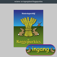 Reclamebord Koggepurkies