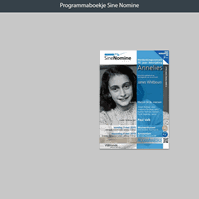 Programmaboekje Sine Nomine